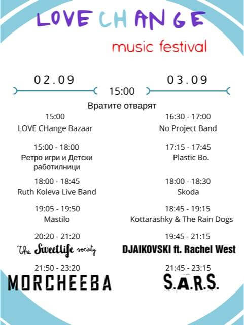 LOVE CHange Music Festival програма