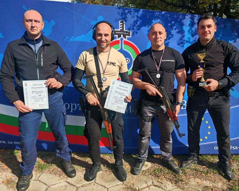 Отборът на ОД МВР Ловеч завоюва призово място в турнир по стрелба