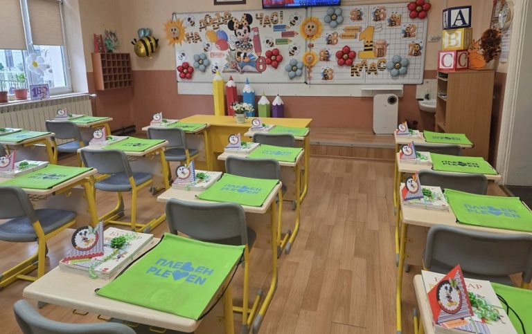 Готов е графикът за дейности за прием в първи клас в общинските училища на територията на община Плевен за новата учебна година