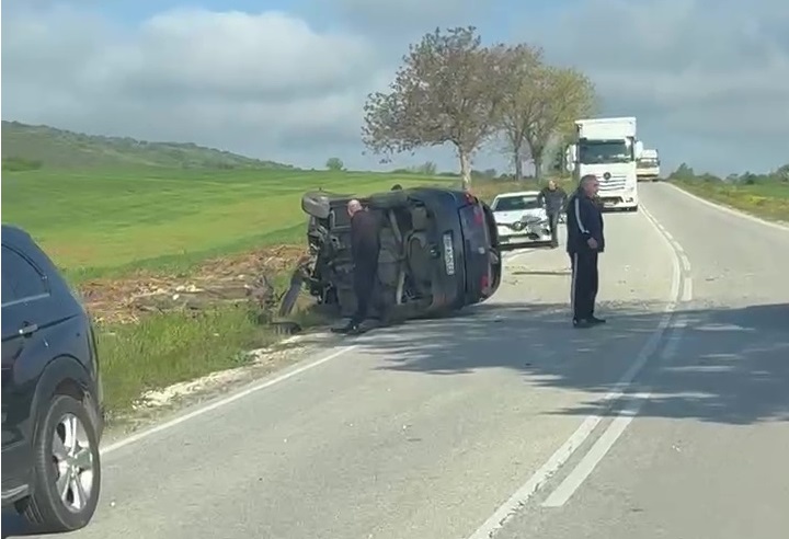 Катастрофа затруднява движението по пътя Ловеч – Плевен